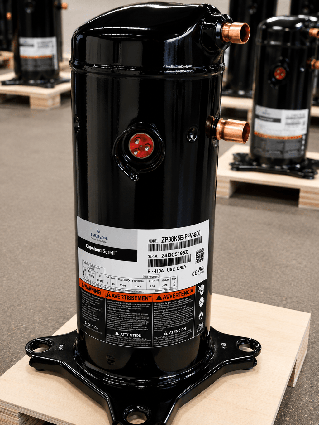 Copeland ZP38K5E - PFV - 130 Scroll Compressor | 3 Ton | R - 410A | 208/230V 1 - Phase | 37,800 BTU | New - iComfort AC Supply