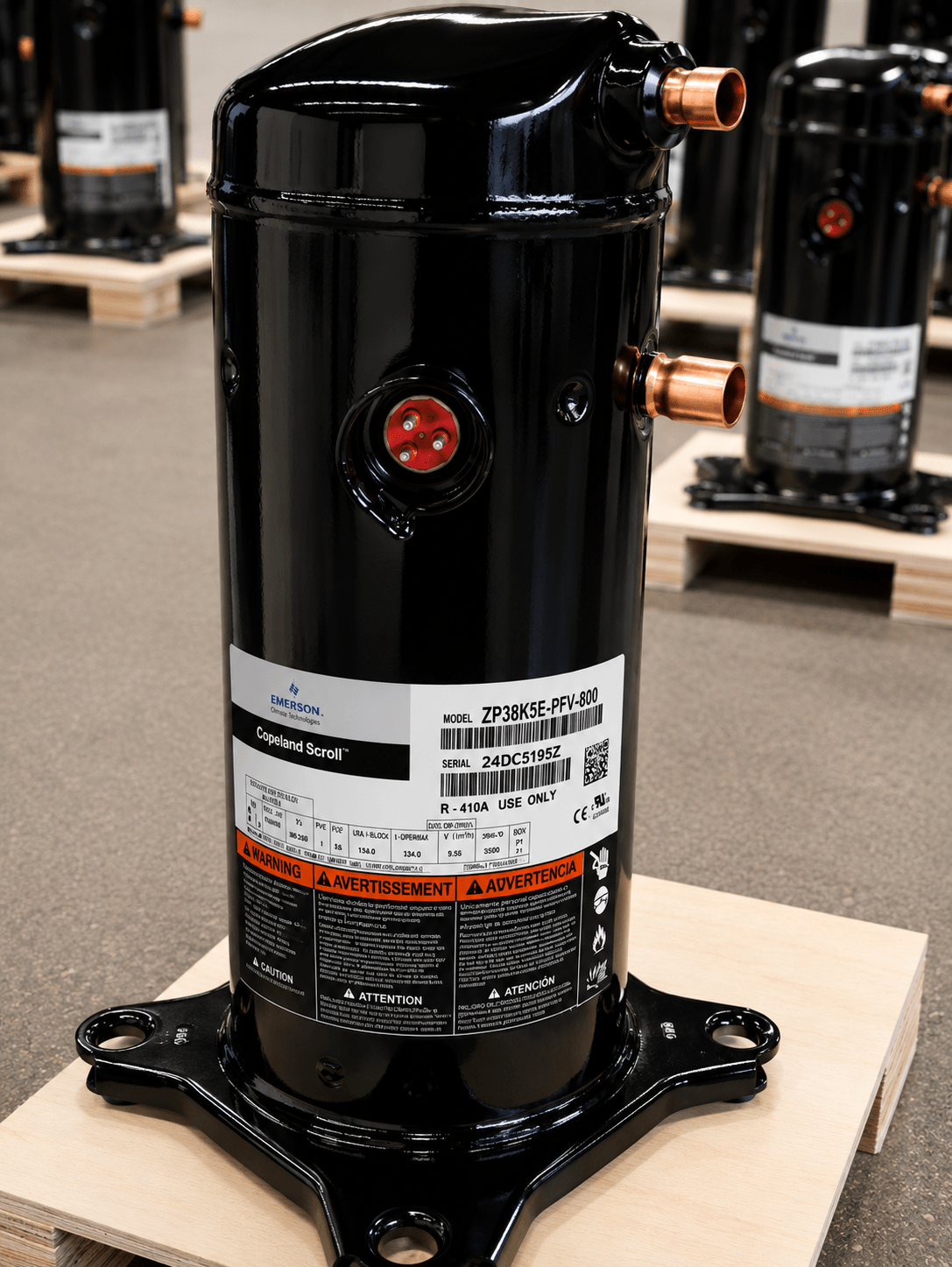 Copeland ZP38K5E - PFV - 130 Scroll Compressor | 3 Ton | R - 410A | 208/230V 1 - Phase | 37,800 BTU | New - iComfort AC Supply