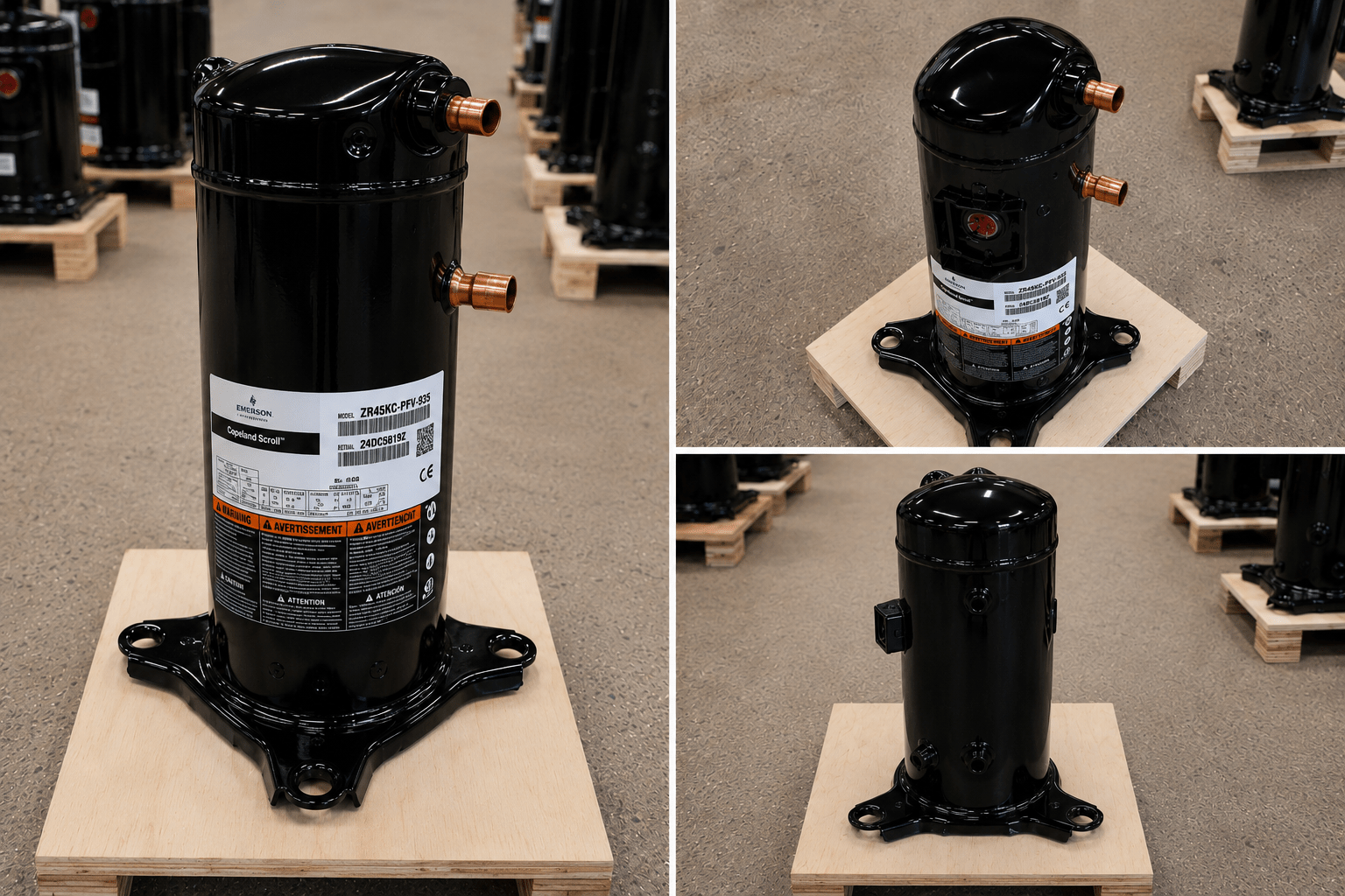Copeland ZR45KC - PFV - 935 Scroll Compressor | 4 Ton | R - 22 | 208/230V 1 - Phase | 46,000 BTU | Service Replacement - iComfort AC Supply